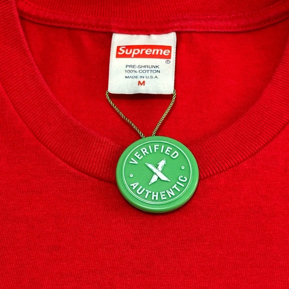 Red- Supreme Motion Logo Tee, verified authentic, Size Medium,Great condition - Picture 2 of 5